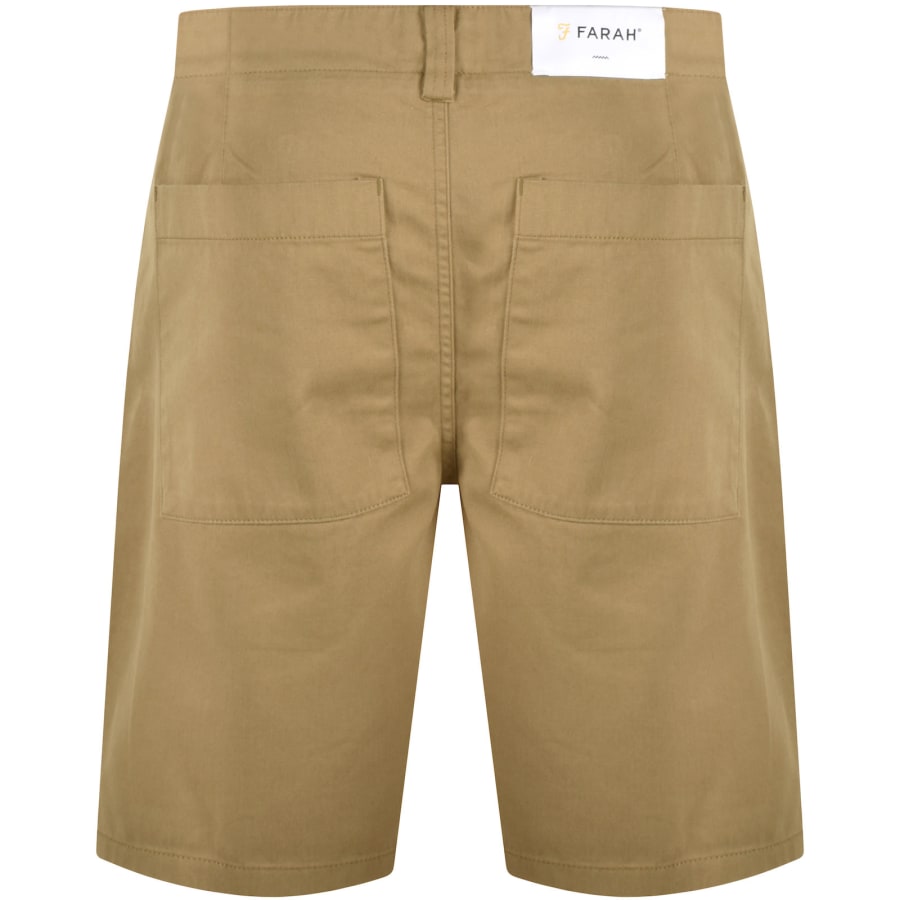Farah Vintage Sepel Twill Chino Shorts Beige Mainline Menswear